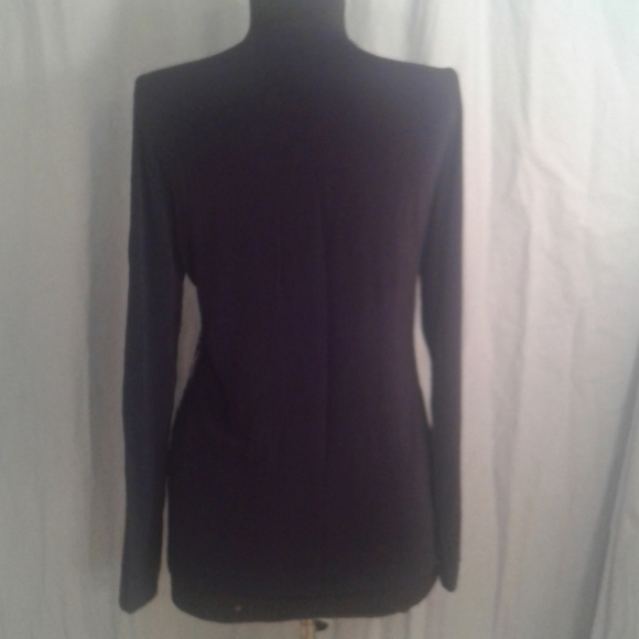 Chico's Travelers 0 Cardigan 4 Small Slinky Embroidered - Picture 6 of 9